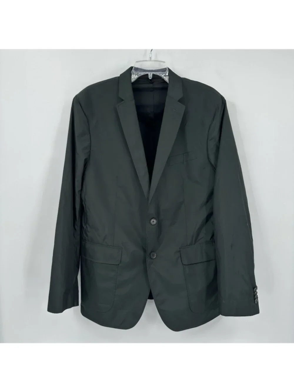 BANANA REPUBLIC green jacket blazer sport coat 44R windbreakers slim fit casual